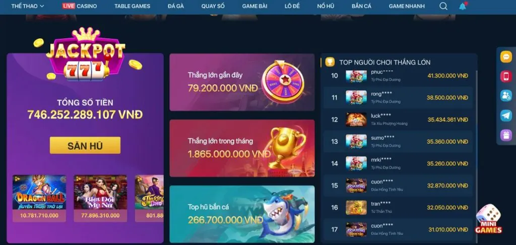 Bàn Sic Bo trực tuyến với ba viên xúc xắc tại 33win